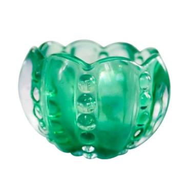 Imagem de Castiçal de Vidro Translúcido, 6cm x 8cm, Decorativo para Velas