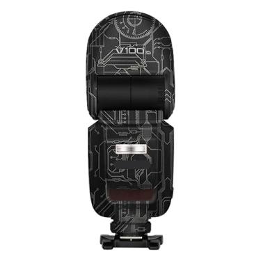 Imagem de Película protetora de flash para câmera Godox V100 Body Vinly Wrap Skin Premium Sticker Photography Decal V100 (Circuit Titanium)