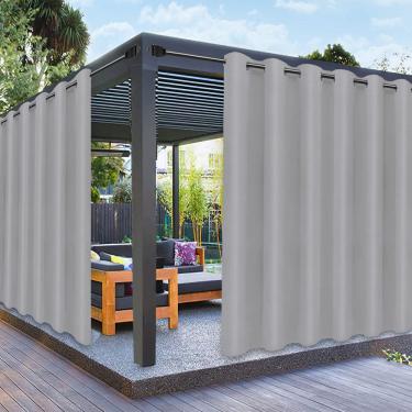 Imagem de Cortinas externas PureFit Waterproof 100x240cm cinza claro