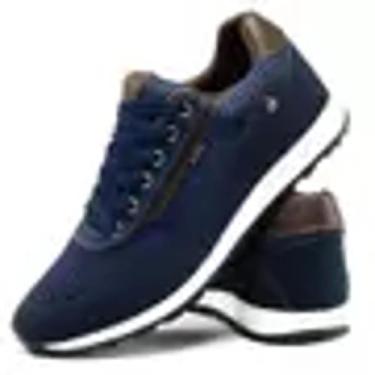 Imagem de Tênis Masculino Sapatênis Casual Marinho - maria shoes, Marinho, 39