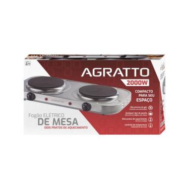Imagem de Fogão Elétrico de Mesa Dois Pratos 2000W 220V - Agratto, 220V