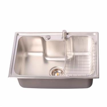Imagem de TKLA Cuba Gourmet 60x42cm para Cozinha Aço Inox Com Kit de Acessórios Pia Luxo Prata Cromada Escovado