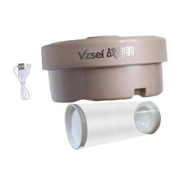 Imagem de Colaxi Umidificador de peteca, vaporizador de bolas de badminton, multiuso, leve, prático, mantém a umidade penas, tampa do tubo de passarinho, Damasco com Balde