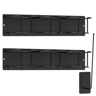 Imagem de Toguma Organizador magnético de garrafa de água com 3 peças para copo Stanley, rack de armazenamento de tampa de copo rack de armazenamento de garrafa de água para geladeira (preto)