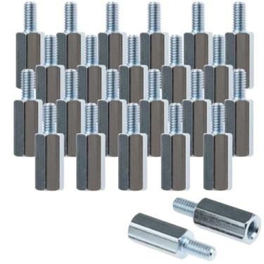 Imagem de Kado Conjunto de adaptadores espaçadores de montagem na parede para desktop/monitor portátil, 64 peças M4x14 mm hexagonais de aço inoxidável espaçador parafuso porca parafuso parafuso placa mãe