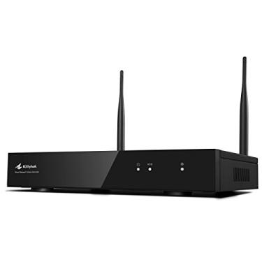 Imagem de [8CH 3mp NVR] Gravador de vídeo em rede Full HD Kittyhok 8 canais 3MP com roteador WiFi integrado, saídas Wi-Fi de longo alcance, VGA e HDMI, gravação de movimento e alertas, suporta até 6 TB HDD