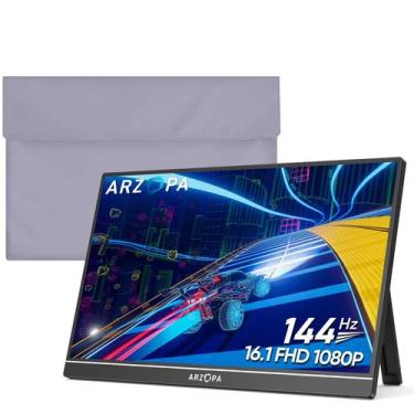 Imagem de Monitor portátil ARZOPA Z1FC 16,1" 144 Hz 1080P FHD + Sleeve