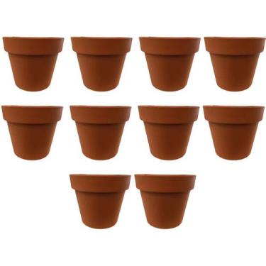 Imagem de Kit 10 Vasos de parede meia lua para plantas flores folhagem suculenta