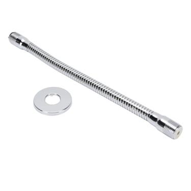 Imagem de POCREATION Extender de Cabeça do Chuveiro Ajustável 10 Polegadas Rotativo de Aço Inoxidável Braço de Extensão da Agulha Com Linha IPS Padrão de 1/2 Polegada para Configuração do Chuveiro