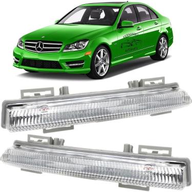 Imagem de Par Led Farol Milha Drl Led Mercedes C180 C200 13