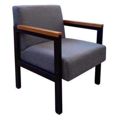 Imagem de Poltrona Decorativa Ferro Estilo Industrial Minas - Gonçalves Decor, L