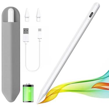 Imagem de Caneta Stylus para iPad 2018-2025 com rejeição de palma, Apple Pencil para Pad de 11ª/10ª/9ª/8ª/7ª/6ª geração, iPad Pro 11/12,9 polegadas, iPad Air 2025, 27,9 e 13 polegadas (M3/2), 5ª/4ª/3ª geração