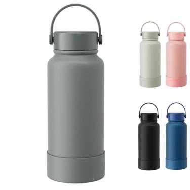 Imagem de Garrafa Termica 1 Litros,Garrafa de Agua Termica,Capacidade de 1000 ml,Lsolamento a Vácuo Duplo,Tampa Selada, Aço Inoxidável, Adequado para Cerveja, Café, Água, Leite (Cinza)