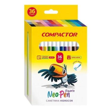 Imagem de Canetinha Hidrográfica Neo Pen Gigante 165071 36 Cores - Compactor