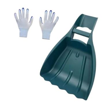 Imagem de Bothyi Folha Pá Ancinho de Mão Leve Ferramenta de Remoção de Folhas e Grama Ferramenta de Agarrar para Gramado de Quintal Espalhando Cobertura Morta