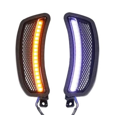 Imagem de Eagle Lights Midnight Edition Luzes de LED com inserção de ventilação e setas compatíveis com Softail Low Rider ST FXLRST Low Rider El Diablo FXRST 2022-2025