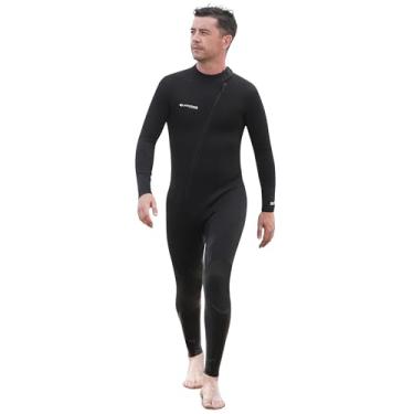Imagem de LayaTone Fatos de mergulho de neoprene com zíper frontal de 3 mm para homens e mulheres - Perfeito para mergulho, mergulho com snorkel, surf e muito mais