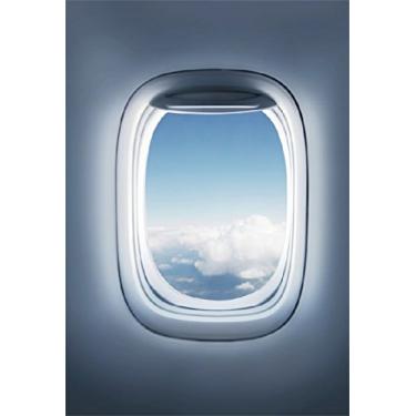 Imagem de CSFOTO Fundo de 1,5 x 2,1 m para janela de avião dentro de um pano de fundo fotográfico de avião viagem Cloudscape alto céu aerofólio férias turismo turismo adereços de estúdio fotográfico