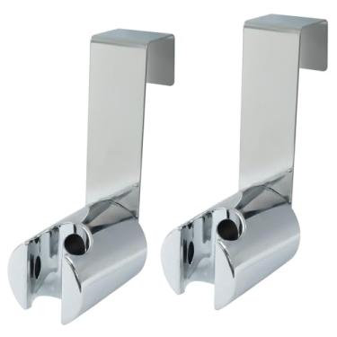Imagem de Hordion 2 peças de gancho de suporte de pulverizador de bidê, suporte de fixação de bidê para varinha de chuveiro portátil e pulverizador de bidê de vaso sanitário