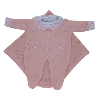 Imagem de Kit Maternidade Links e Body com Gola e Punho de Renda - Kowak, Rosa, 
