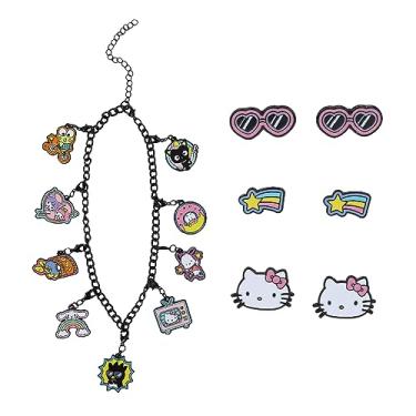Imagem de Bioworld Pulseira com 9 pingentes Hello Kitty & Friends, OSFA, Sem Pedra Preciosa