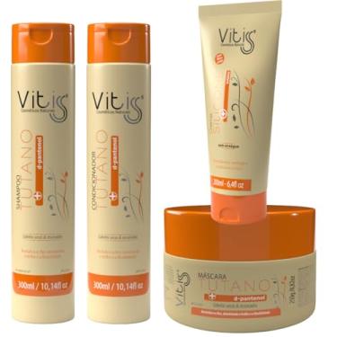 Imagem de Kit Tutano Vitiss Shampoo Condicionador Mascara e Leavein para Cabelos Secos e Ressecados