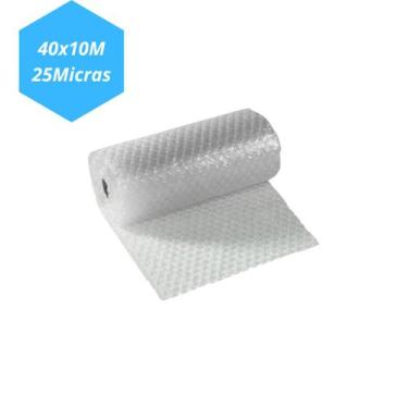 Imagem de Plástico Bolha transparente 40x10m  Alta Proteção para produtos Delica