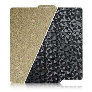 Imagem de Ideaformer Placa PEO + PEI texturizada de diamante liso para Bambu Lab X1 X1C P1P P1S A1, placa de construção PEO PEI texturizada dupla face para impressoras 3D da série Bambulab