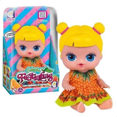 Imagem de Boneca Frutinhas 20cm Com Cheirinho De Abacaxi 2509 - Cotiplás, Colori