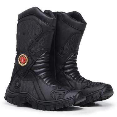 Imagem de Bota Motociclista Masculina Cano Alto Zíper Conforto - Improvizzo, 40,