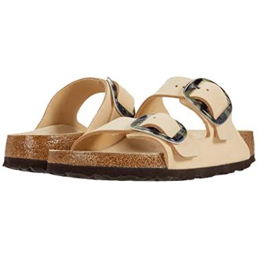 Imagem de Birkenstock Sand lia feminina Arizona com fivela grande, Nobuck am ndoa, 5-5.5 Narrow Women/3-3.5 Narrow Men