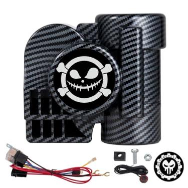 Imagem de AOLIHAN Kit De Buzina Trem - 150 Db Ar Para Carro, Motocicleta, Caminhão, Barco E Picape 12 V Super Alto Com Botão, Compatível Motocicletas