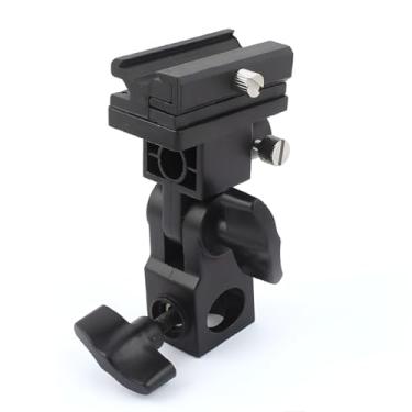Imagem de Suporte Adaptador Universal para Flash, Compatível com Tripé e Sombrinha, Ajustável com Sapata para Iluminação Fotográfica