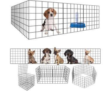 Imagem de Cercadinho Para Cachorro Cercado Pet De 30x30Cm Tela Grade Cerca Para Filhote (Branco, 30x30, 10)