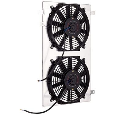 Imagem de Mishimoto MMFS-SUP-86 Cobertura de ventilador de alumínio de desempenho para Toyota Supra 1986-1992 Prata