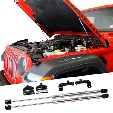 Imagem de Sistema de parafuso QuickLIFT Elite 21-20003-03 compatível com Jeep Wrangler JL 2018+ e Jeep Gladiator 2020+ (suportes de aço inoxidável)