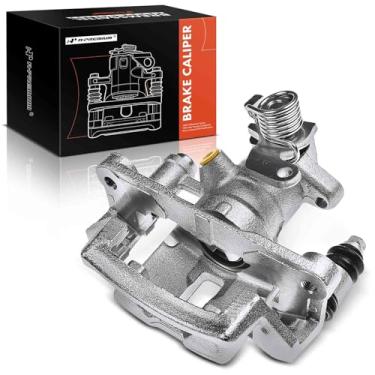 Imagem de A-Premium Conjunto de pinça de freio a disco com suporte compatível com modelos Toyota selecionados - Toyota Corolla 1985 1986 1987, 1.6L, RWD - lado esquerdo do motorista traseiro