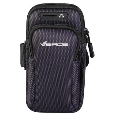 Imagem de Braçadeira Esportiva para Celular até 6.5" - Bolsa de Braço Ajustável, Antissuor e com Porta Fones para Corrida e Academia (Preto bb-01)