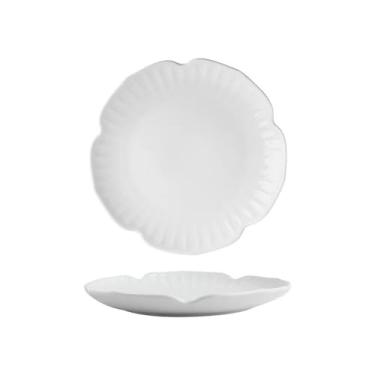 Imagem de Prato de serviço criativo prato de vegetais doméstico bonito forma sopa macarrão tigela cerâmica flor prato salada sob esmalte sobremesa pratos (A)