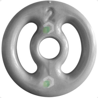 Imagem de Anilha Emborrachada 2 Kg - Cinza - 2M FITNESS