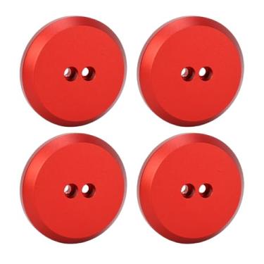 Imagem de Asixxsix 4 Peças Jack Pucks, Substituição para Carro C5 C6 C7 C8 1997-2023, Adaptador de Almofada de Elevação de Liga de Alumínio Com Bolsa de Armazenamento, Evita Danos Ao Material