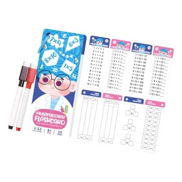 Imagem de oshhni Cartões de matemática para crianças, cartões de matemática, materiais para professores, brinquedos educativos portáteis para ensino doméstico, Multiplicação