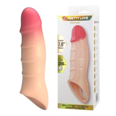 Imagem de Darnell Capa Natural Peniana Extensora Com Veias E Glande Acessório Íntimo para Prazer Intenso CA092