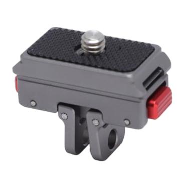 Imagem de Zopsc Suporte de Liberação Rápida para Câmera de Ação, Base Magnética de Liga de Alumínio Com Parafuso de 0,25 Polegadas, Compatível Com Pro 2 Pro X4 X3 X2 GO3, Leve e Durável para
