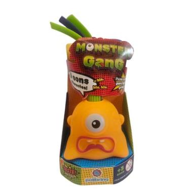 Imagem de Brinquedo Infantil Sensorial Mosnter Gang Monstrinho Luz Som - Polibri