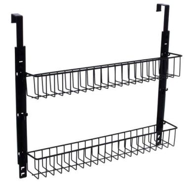 Imagem de Cesto Duplo De Porta Black - Metaltru