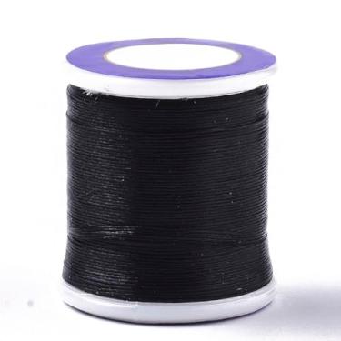 Imagem de 1 rolo de nylon 66 fios revestidos para contas de sementes, preto, 0,1 mm, cerca de 50 m)/rolo