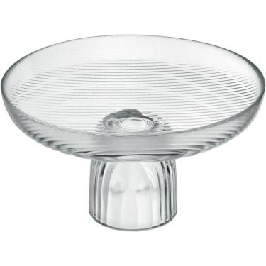 Imagem de Centro Mesa Fruteira Home&co Com Pe Vidro 17x25 Transparente