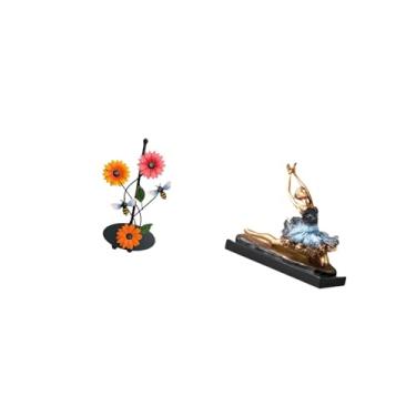 Imagem de Fenteer Porta-papel Toalha Decorativo em Forma de Bailarina, Antiderrapante, Vertical, com Estátua de Bailarina, Ideal para Decoração de Mesa em Casa Ou Resta