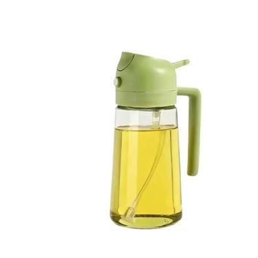 Imagem de Pulverizador Azeite Vinagre Spray 100ml garrafa de spray de vidro de aço inoxidável cozinha salada (470ml Verde 1 peça)
